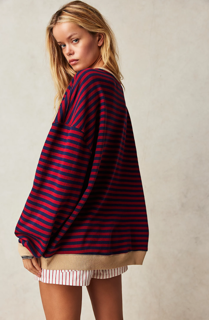 Skye | Oversized-Streifenpullover