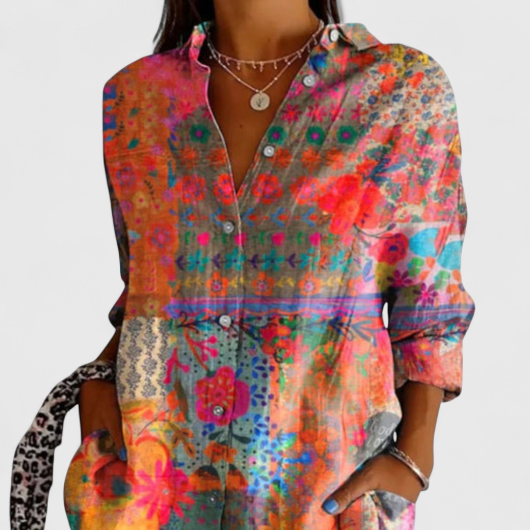 Francesca | Florale Bluse Frühling