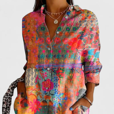 Francesca | Florale Bluse Frühling