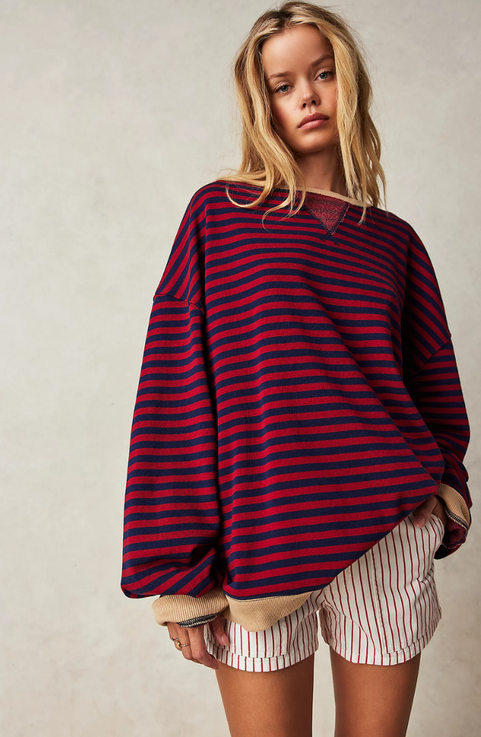 Skye | Oversized-Streifenpullover