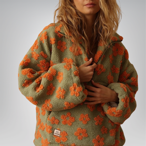 Daisy | Florale Weichfleece-Decke